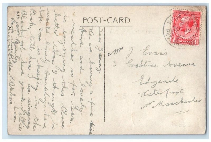 1923 High Street Post Office View King's Cliffe  England RPPC Photo Postcard