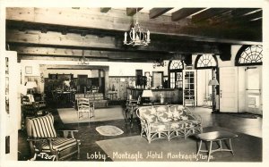 RPPC Postcard Monteagle Hotel Lobby TN T207