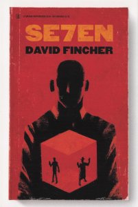 Seven Film David Fincher Serial Killer Horror Film As Rare Old Book Cover Pos...