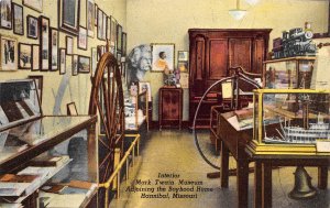 Hannibal Missouri 1958 Postcard Interior Mark Twain Museum 