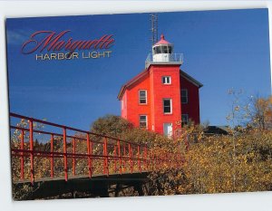 Postcard Marquette Harbor Light Marquette Michigan USA