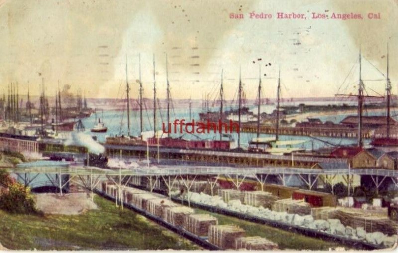 SAN PEDRO HARBOR, LOS ANGELES, CA 1911