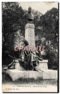 Old Postcard Chartres Statue Noel Ballay