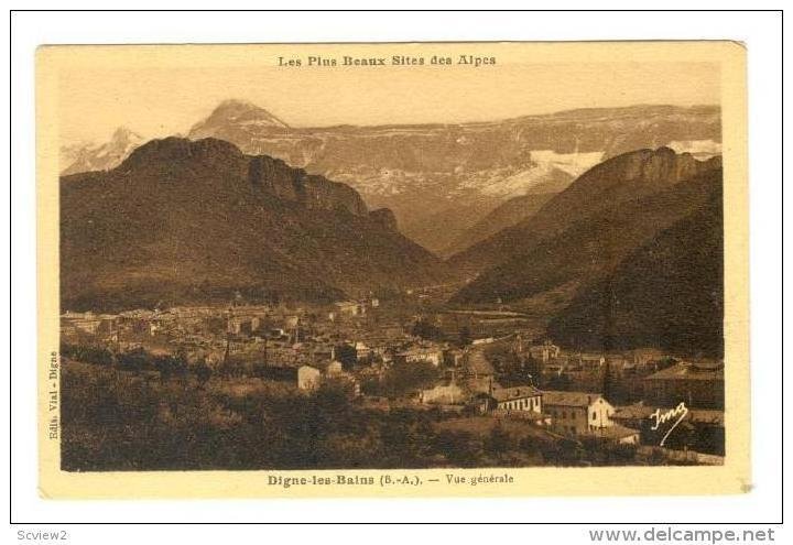 Vue Generale, Digne-les-Bains (Alpes-de-Haute-Provence) , France, 1900-1910s