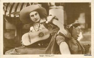 1927 Iwan Mosjukin Muscian Stage Actor Guitar Verlag Ross Berlin RPPC