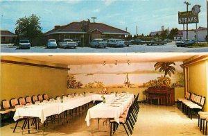 Autos Interior Hutchinson Kansas Rambler Steak House Stough 1960s Postcard 11495