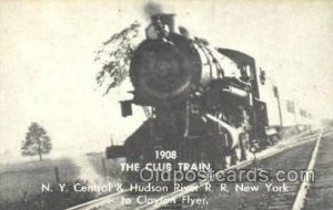 The Club Train, NY, USA Train, Unused non postcard backing