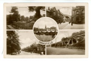 UK - England, Mansfield. Multi-View  RPPC