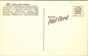 Linen Postcard Chula Vista Lodges in Kerrville, Texas