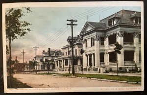 Vintage Postcard 1904 Residences on Church Street, Jacksonville, Florida (FLA)