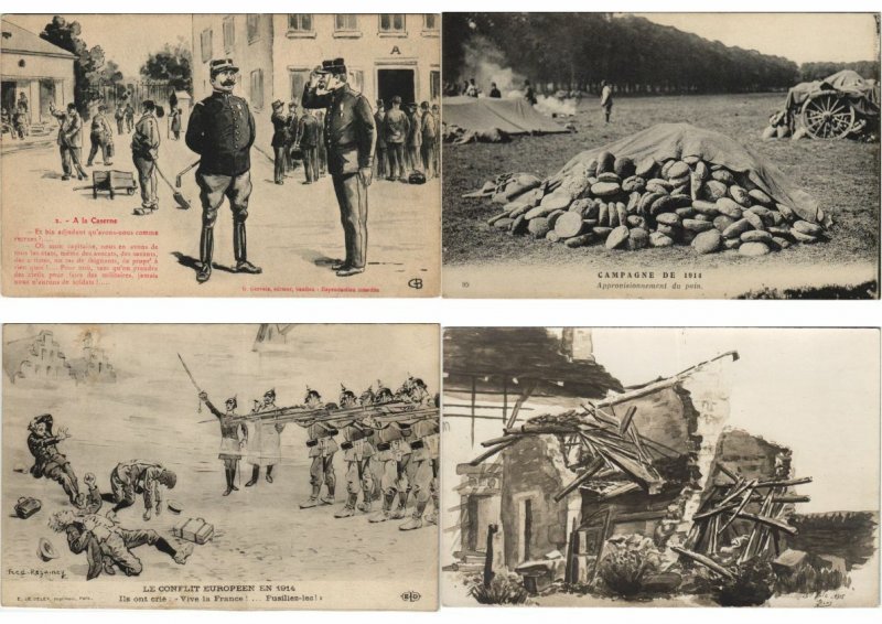 MILITARY SOLDIERS RUINS 2000 Vintage Postcards Mostly WWI Pre-1940 (L3335) 
