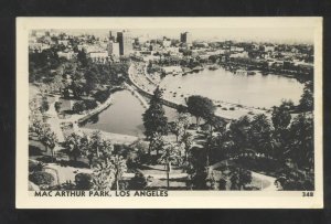 RPPC LOS ANGELES CALIFORNIA MACARTHUR PARK VINTAGE REAL PHOTO POSTCARD