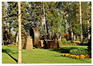 Canada British Columbia Prince George Connaught Park Replica Of Heavy Machinery