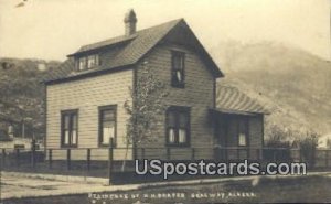 Real Photo - Residence of HH Praper - Skagway, Alaska AK