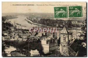 Villeneuve Saint Georges Old Postcard Panorama of the old Villeneuve Suspensi...