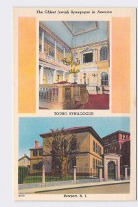 PPC POSTCARD RHODE ISLAND NEWPORT TOURO SYNAGOGUE OLDEST JEWISH SYNAGOGUE IN AME