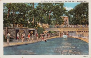 Giant Water Toboggan at Hershey Park, Hershey,  Pennsylvania, Early Postcard