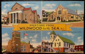 Vintage Postcard 1930-1945 Greetings from Wildwood-by-Sea, New Jersey (NJ)