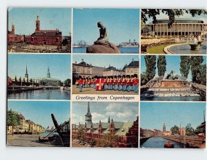 Postcard Copenhagen Landmarks Greetings from Copenhagen Denmark