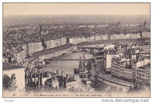 Vue Panoramique Sur La Saone, Vue Prise Des Chartreux, Lyon (Rhone), France, ...