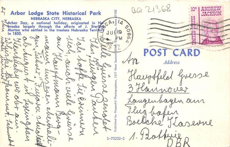 BG21368 nebraska city  arbor lodge state historical park  usa