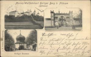 Marien-Wallfahrtsort Heiliger Berg b Pribram Austria c1905 Postcard