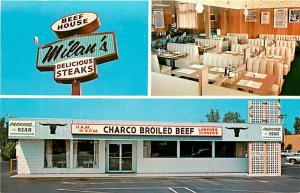 Escondido, CA, Milans Beef House, Exterior & Interior Views