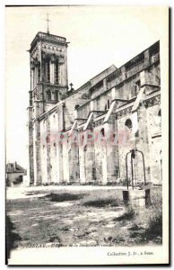 Old Postcard The Church of Vezelay Madeleince view Cloitre
