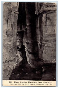 Mammoth Cave Kentucky Postcard Elbow Crevice Exterior View 1914 Vintage Antique