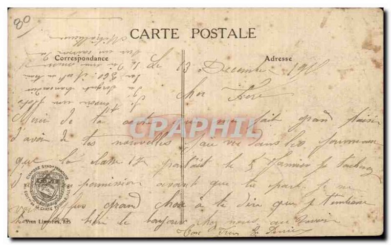 Postcard Old Army Mesnil the Mouth Military Mass