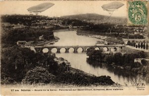 CPA SEVRES SAINT-CLOUD - SURESNES - Mont-Valerien - Zeppelin (1322599)