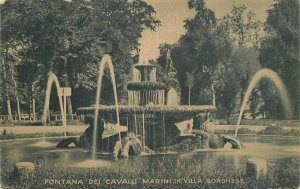 ITALY Horse fountain Vila Borghese Rome