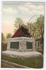 Hartford CT Postcard Petersburg Express Civil War Monument