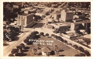 Del Rio Texas Birds Eye View Real Photo Vintage Postcard AA27255