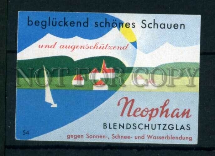 500514 GERMANY NEOPHAN ADVERTISING Vintage match label