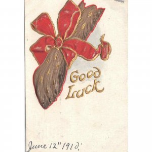 Early Post Card-Rabbit Foot-Good Luck