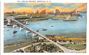 Peace Bridge Buffalo, New York Postcard