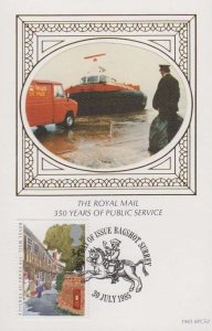 Royal Mail Post Office Van + RNLI Lifeboat Uniform Worker Benham First Day Cover