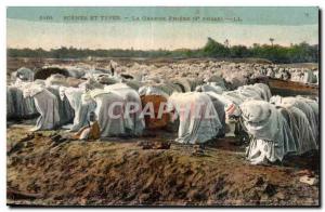 Old Postcard Scenes et Types Algeria The Great Prayer