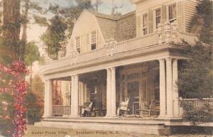 Southern Pines North Carolina Cedar Pines Villa Antique Postcard K61208