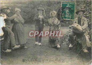 Old Postcard The Picturesque Auvergne The bourree Folklore