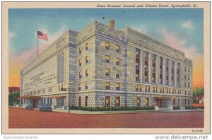 Illinois Springfield State Arsenal Second and Adams Street 1945 Curteich