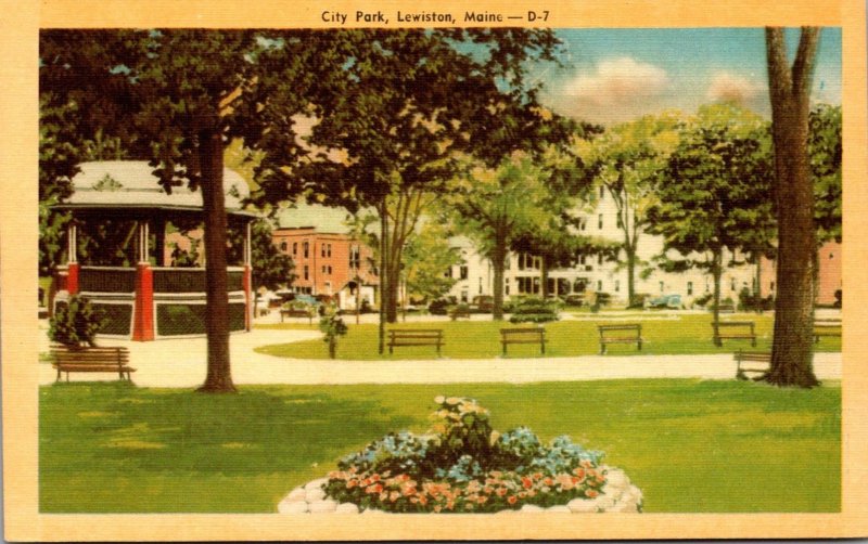 Maine Lewiston City Park Dexter Press