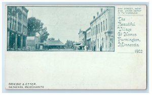 The Beautiful Village Homes Farmington MN, Oak Street Union Depot Postcard 