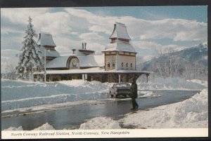 America Postcard- North Conway Railroad Station, North Conway, New Hampshire 438