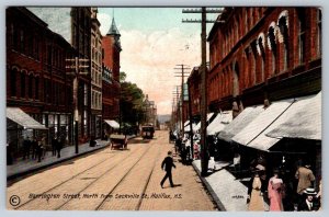 Barrington Street North From Sackville Street, Halifax NS, Antique 1912 Postcard