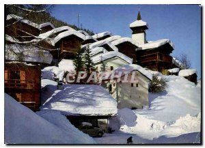 Modern Postcard Winter has Grimentz Val d'Annivers