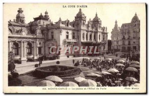 Old Postcard Monte Carlo Casino And I & # 39Hotel From Paris