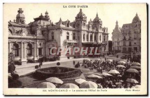 Old Postcard Monte Carlo Casino And I & # 39Hotel From Paris