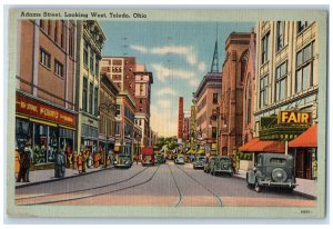 1950 Mcrory's Store Fair Paramount Adams Street Toledo Ohio OH Postcard 